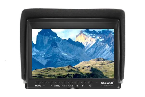 Field monitor on white background
